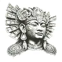 Mayan tattoo design idea