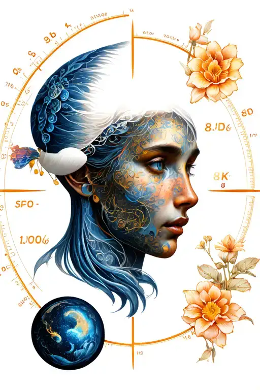 Birth Chart tattoo design idea