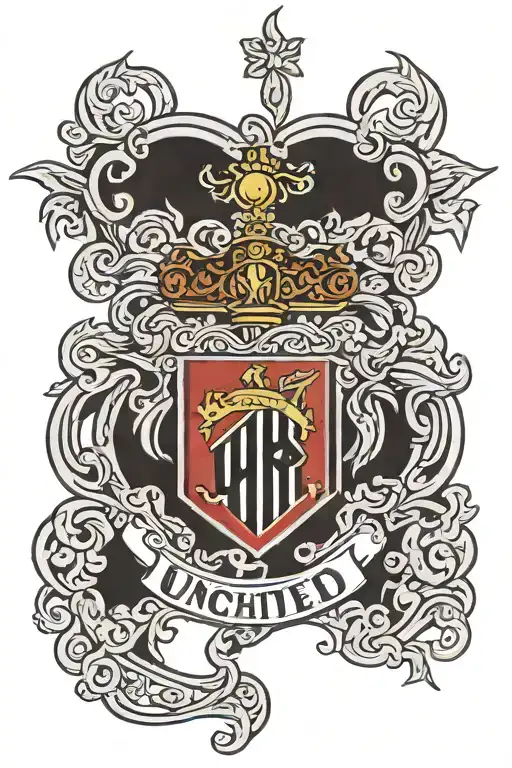 Manchester United logo tattoo design idea