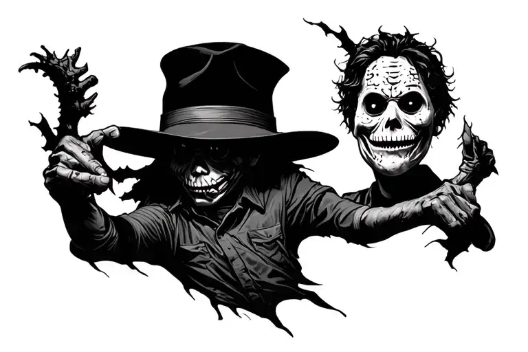 nightmare on elm street freddy kruger tattoo design idea