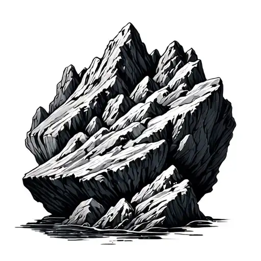 geology tattoo design idea