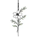 Flute and clarinet flower growing tattoo design idea