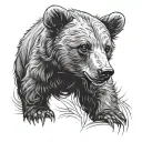 Bear Cub tattoo design idea