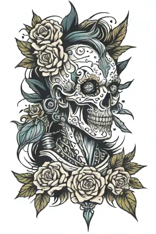 drill tattoo design idea