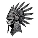 Aztec Armor tattoo design idea