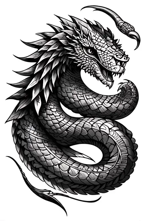 Aztec serpent tattoo tattoo design idea