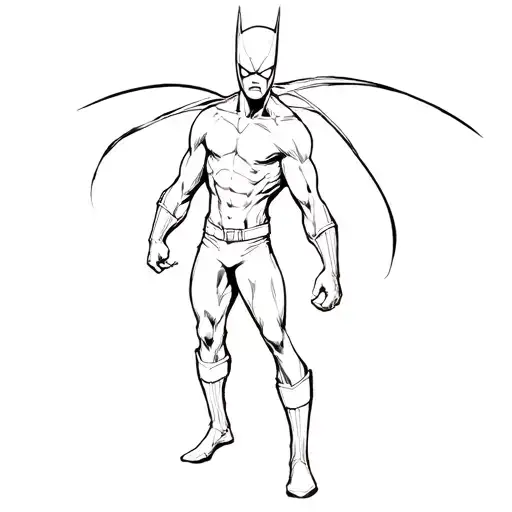 Superhero Daredevil The Man Without Fear tattoo design idea