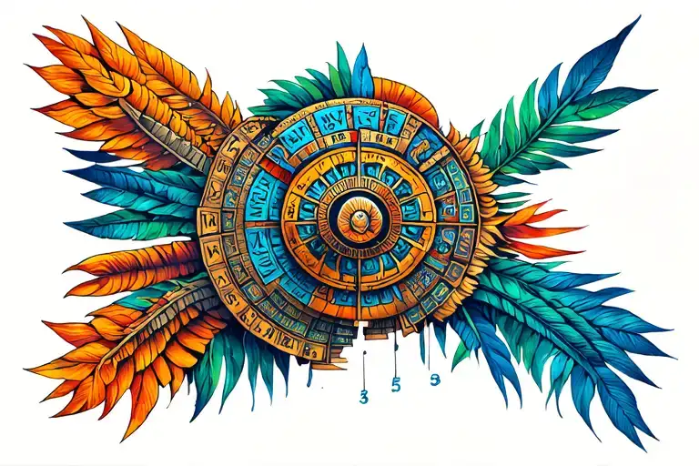 Mayan Pechera Calendar tattoo design idea