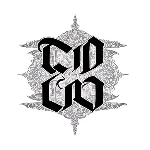 Two Word Ambigram Generator tattoo design idea
