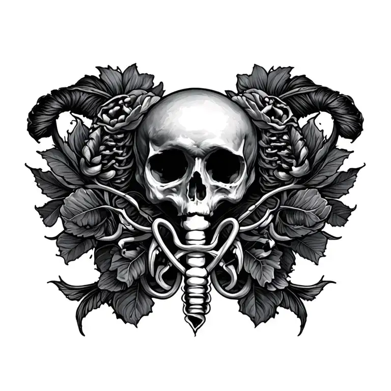 Ovarian Cancer tattoo design idea