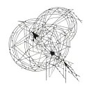 An abstract representation of deep emotions inspired by dark and emo themes tattoo design idea
