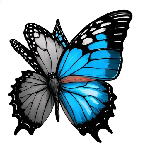 Life is Strange, Blue Morpho Butterfly tattoo design idea