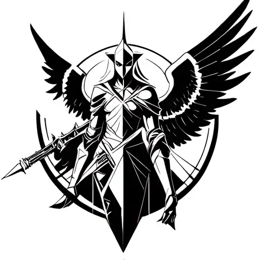 Angel Knight tattoo design idea
