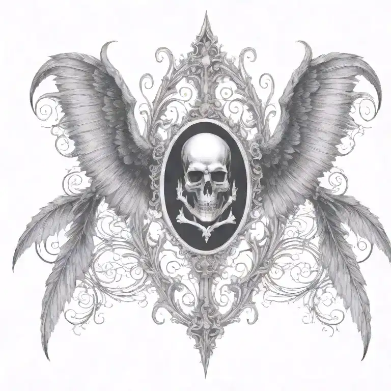 death tattoo design idea