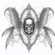 death tattoo design idea
