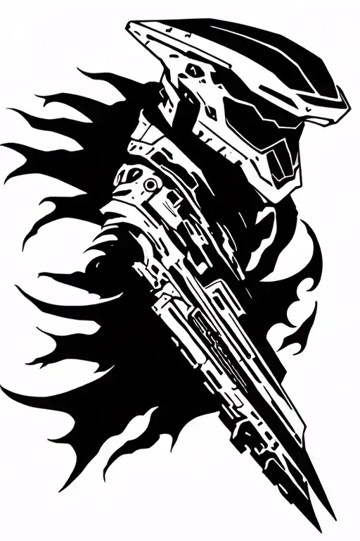Halo Legendary tattoo design idea