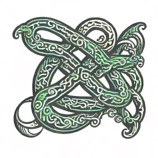triple 8 infinity sign tattoo design idea