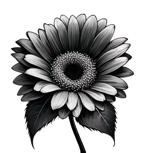 Gerbera tattoo design idea