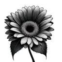 Gerbera tattoo design idea