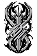 doom slayer symbol tattoo design idea
