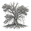 poison tree tattoo design idea