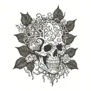 poison tree tattoo design idea