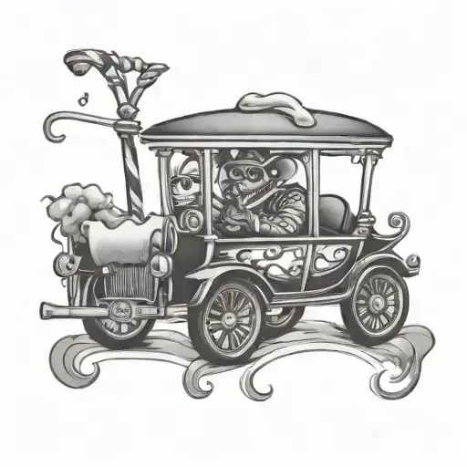 trolley pimping bandit flash tattoo tattoo design idea