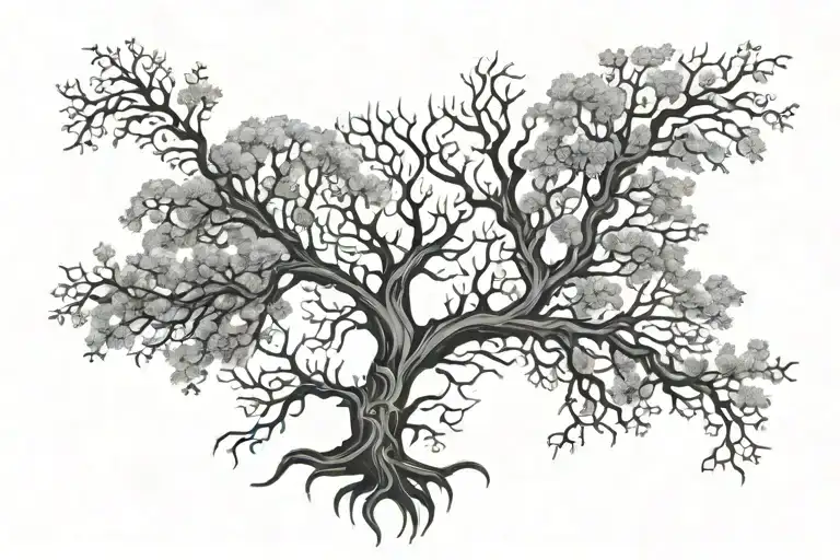 Spinal Tree of life tattoo design idea
