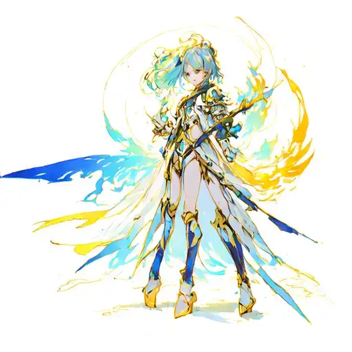 Acheron Honkai Star Rail scene with vibrant colors tattoo design idea