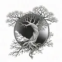 yggdrasil tree tattoo design idea