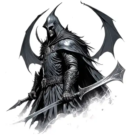 nazgul lord of the rings talion shadow of war tattoo design idea