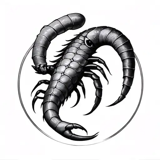 solace bliss 7 capricorn scorpii tattoo design idea