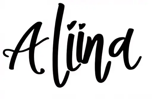 "ALINA" tattoo design idea