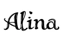 "ALINA" tattoo design idea