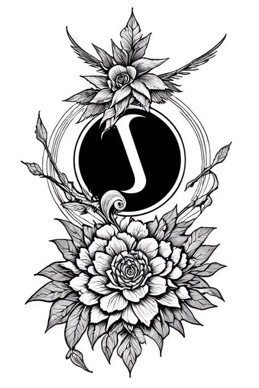 tattoo that represents the legend of Seigried together with the song of Frank Ocean that reflects the meaning tattoo design idea