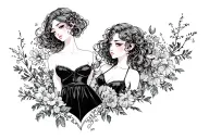 sissy whore tattoo design idea