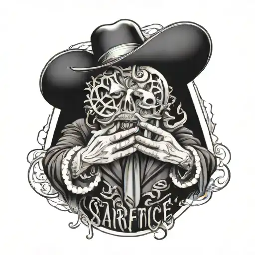 service and sacrifice tattoo design idea