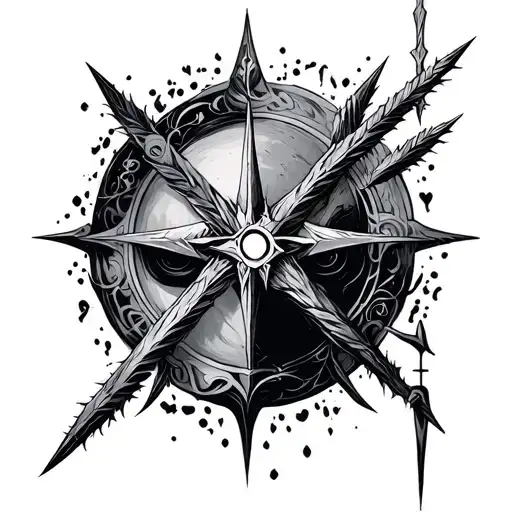 Spike mistborn symbols incorporated tattoo design idea