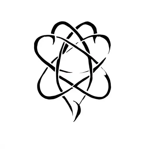 Celta love knot tattoo design idea