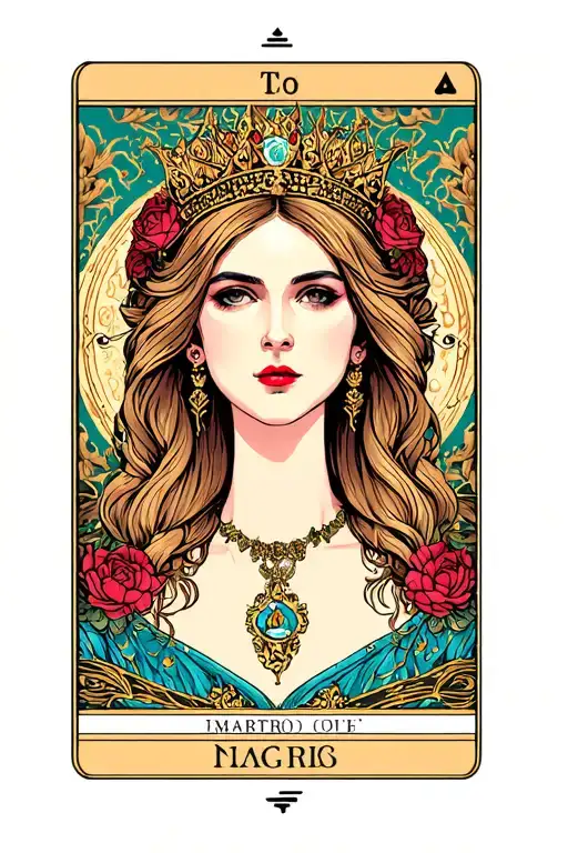 Empress tarot card tattoo design idea