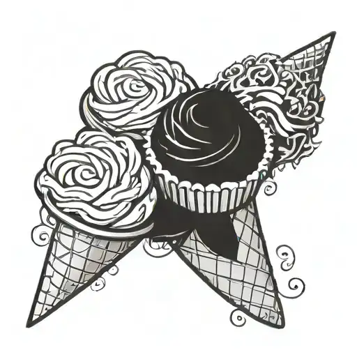 Memorial tattoo fro someone that loved ice cream cones and had Parkinson's disease tattoo design idea