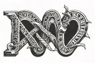 February 9 2006 and June 13 1983 in Roman numerals tattoo design idea