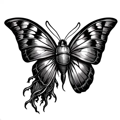 chrysalis effect tattoo design idea