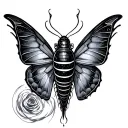 chrysalis effect tattoo design idea