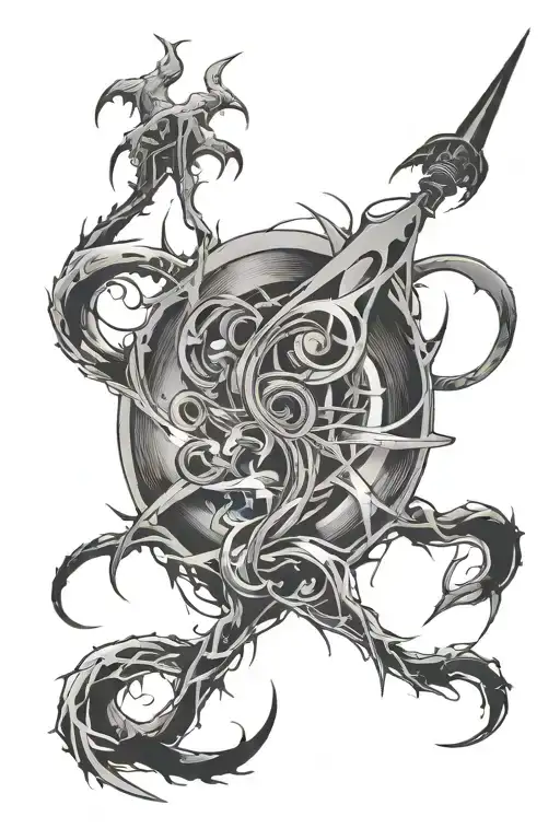 visual representation of the song faint by linkin park tattoo design idea