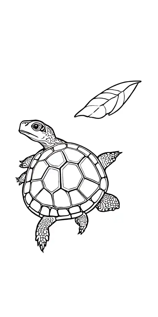 red eared slider turtle tattoo design idea