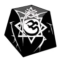 create a hexagram with om s inside on cube symbol combined tattoo design idea