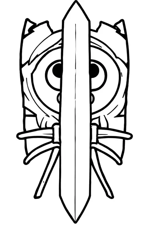 Adventure Time Finns Finn Sword tattoo design idea