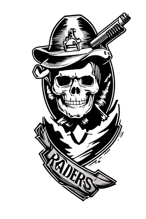 Fallout New Vegas Raiders logo tattoo design idea
