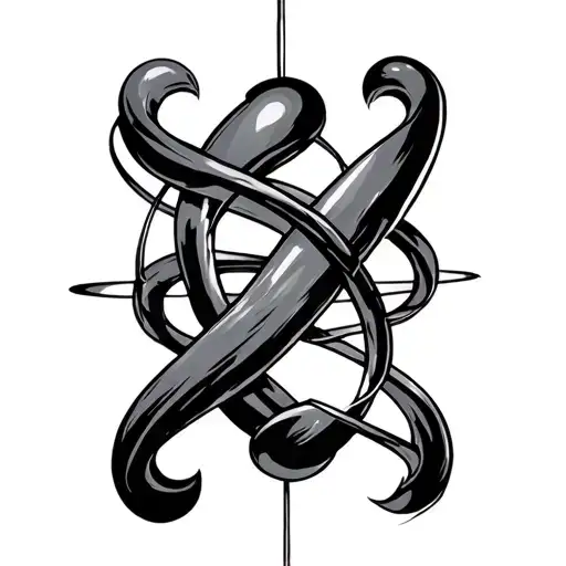 quantum entanglement double tattoo tattoo design idea